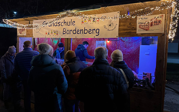 Waffelstand auf dem Weihnachtsmarkt 2025